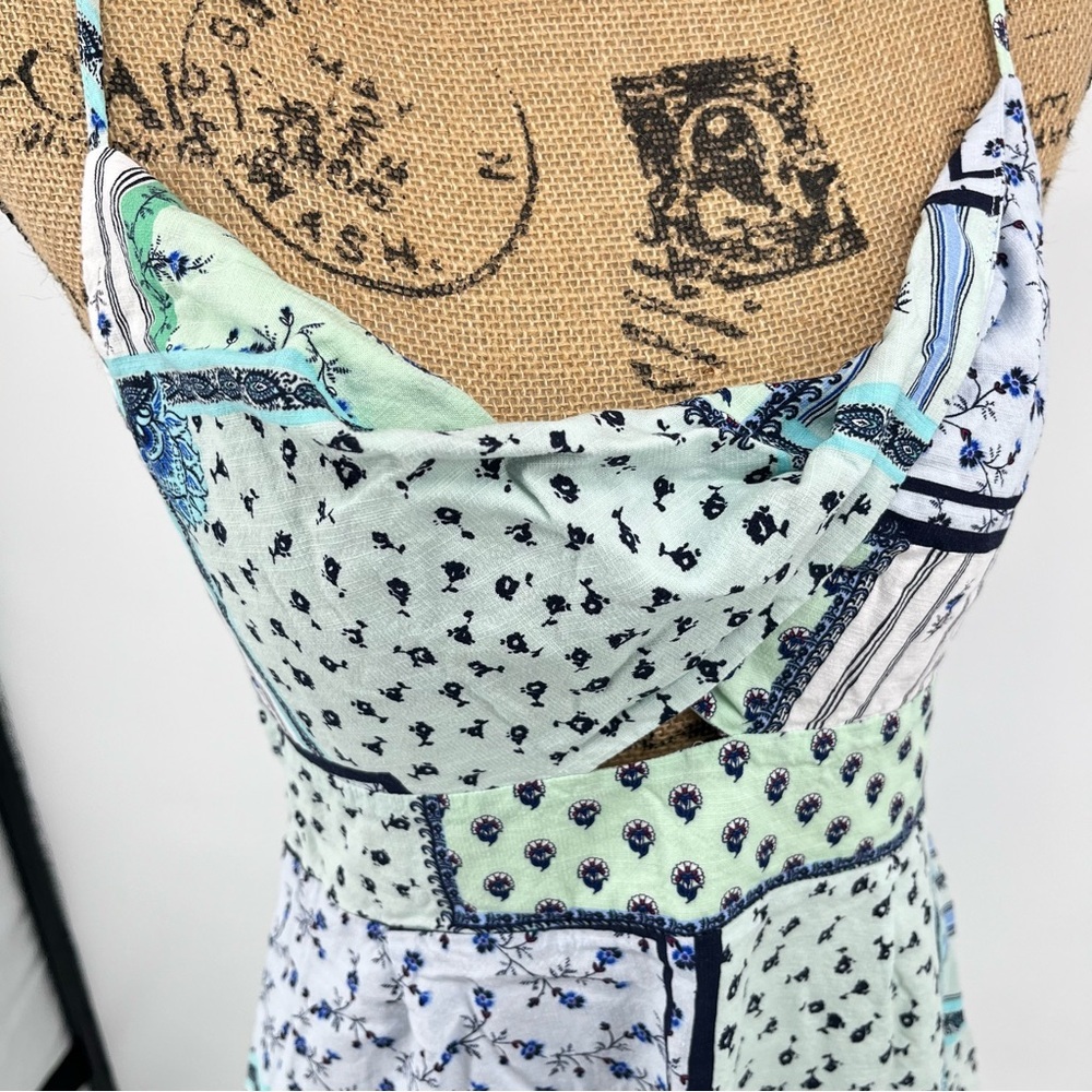 Loft Petite Patchwork Spaghetti Strap Twist Cutou… - image 7